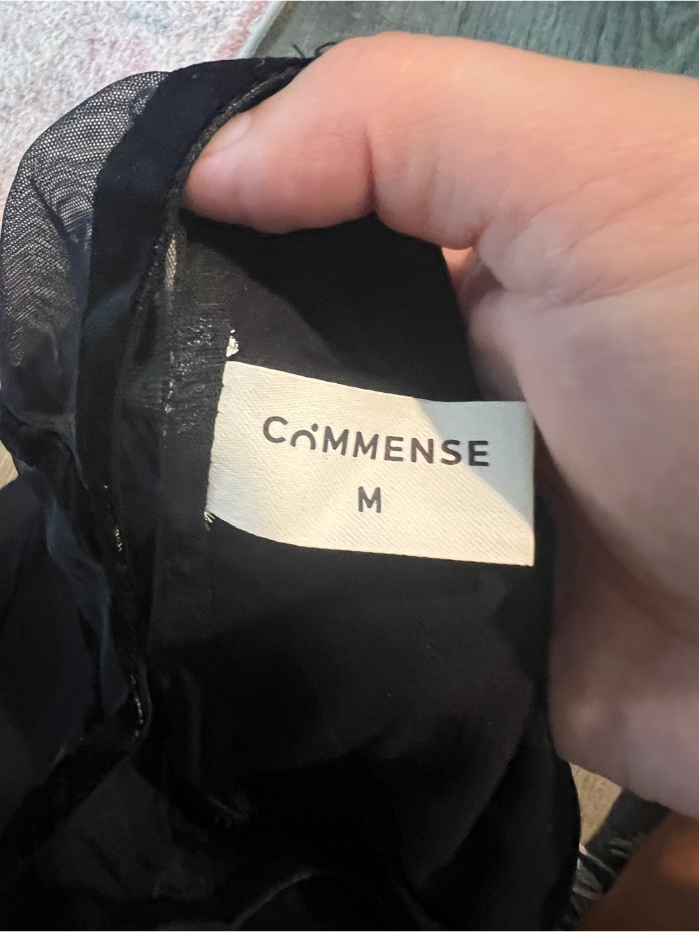 Commense Black Strap Tie Bustier Top - Picture 12 of 12